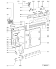 Схема №2 GSIP 6798/1 SW с изображением Блок управления для посудомоечной машины Whirlpool 481221479234