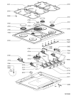 Схема №1 LPR 970 с изображением Клавиша для духового шкафа Whirlpool 480121100454