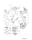 Схема №1 KOXS 6630 с изображением Дверца для электропечи Whirlpool 481010464372