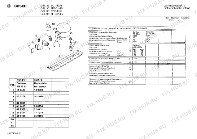 Взрыв-схема холодильника Bosch GSL3513FF - Схема узла 02