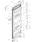 Схема №1 R6181AX (445038, HS3966) с изображением Дверь для холодильника Gorenje 448103