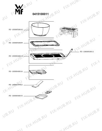Схема №1 0415100011 с изображением Рукоятка для электрогриля Seb FS-1000039962