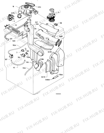 Взрыв-схема стиральной машины Juno JWT8010 - Схема узла Dryer equipment