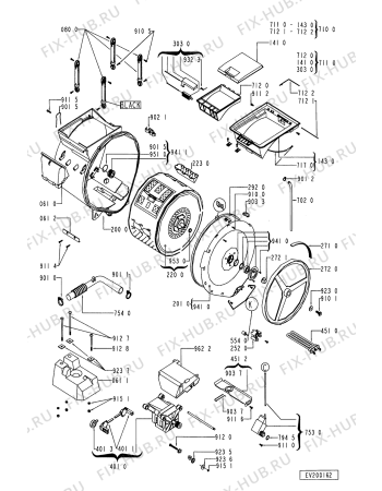 Схема №2 5 TL 415 A с изображением Обшивка для стиралки Whirlpool 481945328232