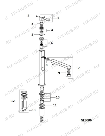 Схема №1 S1TX (F079536) с изображением Другое для смесителя Indesit C00295530