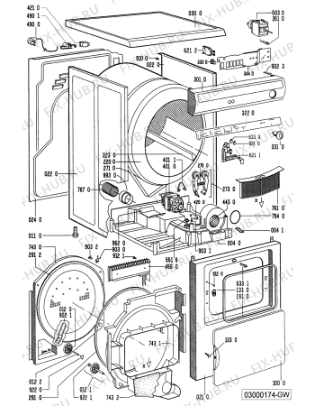 Схема №1 44 KT SUPER с изображением Обшивка для электросушки Whirlpool 481245219628