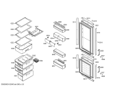 Схема №3 KG36SD00 с изображением Дверь морозильной камеры для холодильной камеры Bosch 00476938