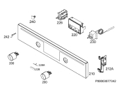 Схема №1 BSE571222M с изображением Клавиша для плиты (духовки) Aeg 3550505980
