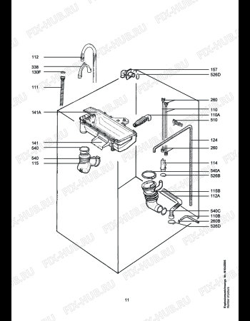 Взрыв-схема стиральной машины Aeg LAV76665 - Схема узла Hydraulic System 272