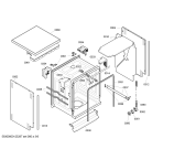 Схема №6 SGS46M42FF с изображением Передняя панель для посудомоечной машины Bosch 00664994