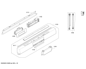 Схема №5 SMU58T02SK с изображением Передняя панель для посудомойки Bosch 00670839