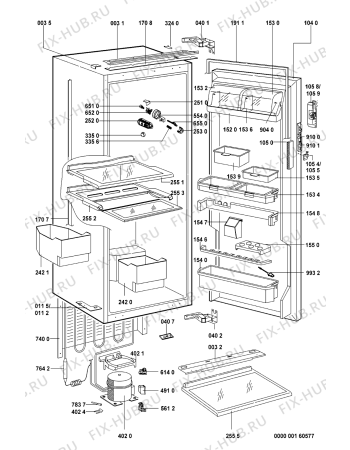 Схема №1 KVE 1750 A++ BR с изображением Преобразователь для холодильника Whirlpool 481251148263