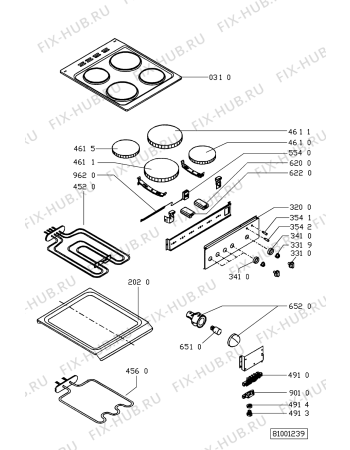 Схема №2 ACM 219 BR с изображением Тэн для плиты (духовки) Whirlpool 481925928931