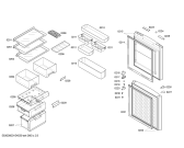 Схема №3 KK25V1110W с изображением Дверь для холодильника Siemens 00712987
