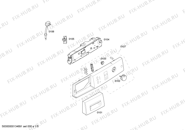 Схема №4 WTE843S0GB с изображением Ручка выбора программ для сушилки Bosch 00604427