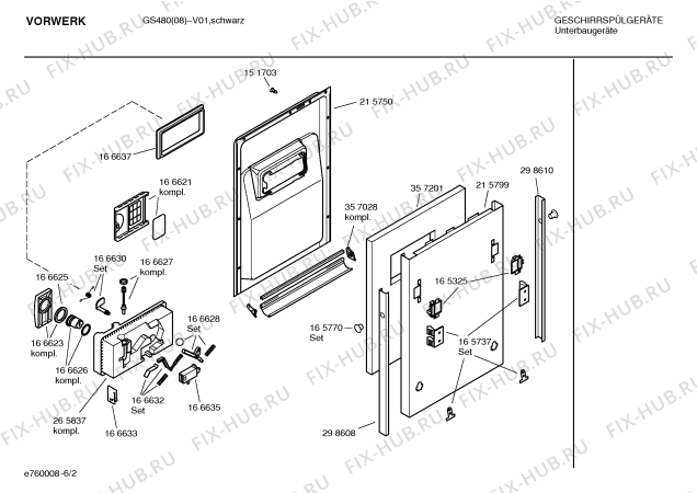 Схема №4 GS480 sf6vwh2/08 с изображением Модуль управления для посудомойки Bosch 00488770