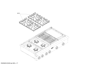 Схема №6 PSC486GLZS с изображением Переключатель для плиты (духовки) Bosch 00416769