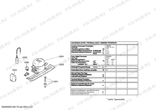 Схема №2 GSL11425GB Exxcel с изображением Столешница для холодильника Bosch 00443880