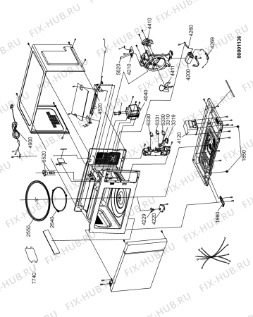 Схема №2 PCMF 222220 X с изображением Микропереключатель для микроволновой печи Whirlpool 482000004213