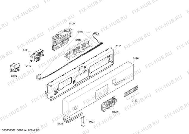 Схема №5 SF45T550SK с изображением Кнопка для посудомоечной машины Siemens 00602284