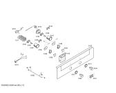 Схема №3 HB43T540E Horno siemens indep.multf.inox reloj ec3 с изображением Набор кнопок для духового шкафа Siemens 00422867