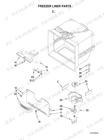 Схема №6 GB5525PEAW с изображением Другое для холодильника Whirlpool 482000006835