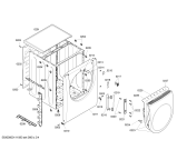 Схема №3 WTMC4300US Deluxe Electric Dryer с изображением Передняя часть корпуса для сушилки Bosch 00241110