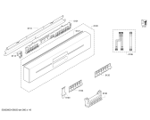 Схема №6 SN46M500SK с изображением Передняя панель для посудомойки Siemens 00671737