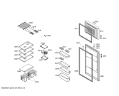 Схема №2 BD2353T с изображением Дверь для холодильной камеры Bosch 00244827
