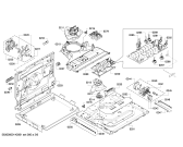 Схема №6 HEB78D750 с изображением Панель управления для плиты (духовки) Bosch 00706537