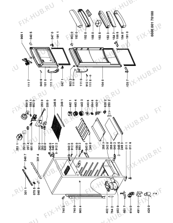 Схема №1 ARC 3700/SI с изображением Дверка для холодильника Whirlpool 481241619201