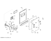 Схема №4 SF5GNE4 с изображением Вкладыш в панель для электропосудомоечной машины Bosch 00443034