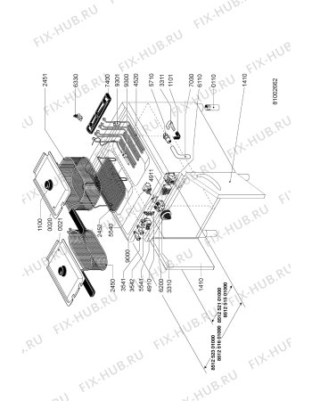 Схема №1 AGB 523/WP с изображением Микрофильтр для плиты (духовки) Whirlpool 483286000169