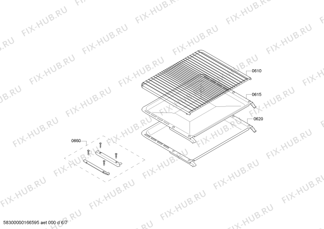 Взрыв-схема плиты (духовки) Bosch HCE754823 - Схема узла 06