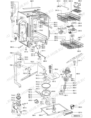 Схема №1 GSXP 7127 с изображением Панель для посудомойки Whirlpool 481245373149