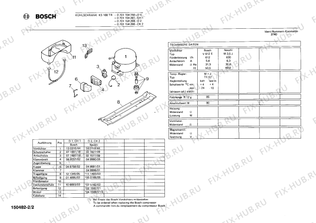Взрыв-схема холодильника Bosch 0701154268 KS168TR - Схема узла 02