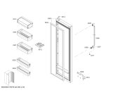 Схема №6 SXSVZFCPS с изображением Дверь для холодильника Bosch 00714780
