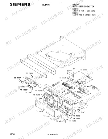 Схема №14 RS3494 с изображением Сервисная инструкция для телевизора Siemens 00535243