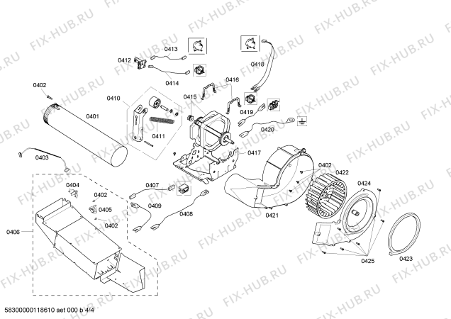 Взрыв-схема сушильной машины Bosch WTMC1301US Nexxt 100 Series - Схема узла 04