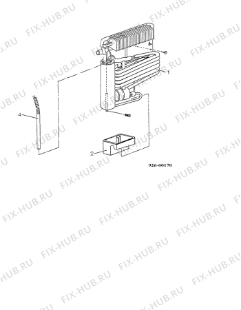 Взрыв-схема холодильника Electrolux RA80D - Схема узла Cooling generator