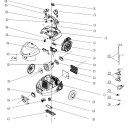 Схема №1 VCK1801BCYIV (393523, HT3318) с изображением Запчасть для мини-пылесоса Gorenje 408207