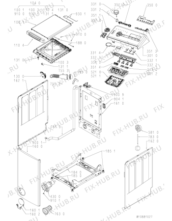 Схема №1 TDLR70212 с изображением Другое для стиральной машины Whirlpool 488000521625