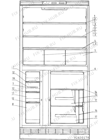 Взрыв-схема холодильника Unknown TR1805 - Схема узла C10 Cold, users manual