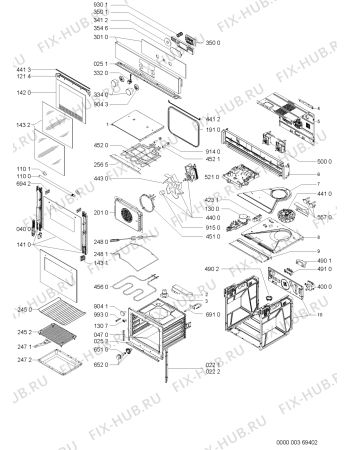 Схема №1 AKZ457IX (F091139) с изображением Инструкция по эксплуатации для плиты (духовки) Indesit C00363956