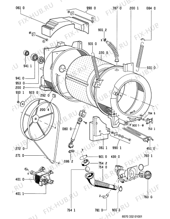 Схема №2 AWM 332 с изображением Компакт-диск для стиралки Whirlpool 481941379165