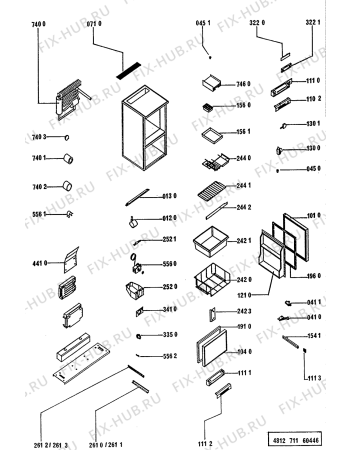 Схема №1 AGB019/G AGB 019 G/WP AGB 019/G/NR/WP с изображением Полка для холодильной камеры Whirlpool 481945819874