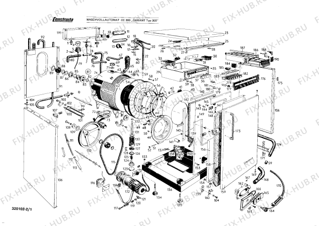 Схема №1 CV402A GARANT CV402A с изображением Узел подключения для стиралки Bosch 00042793