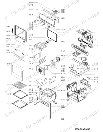 Схема №1 EMZ 8469 IN с изображением Обшивка для духового шкафа Whirlpool 480121100516