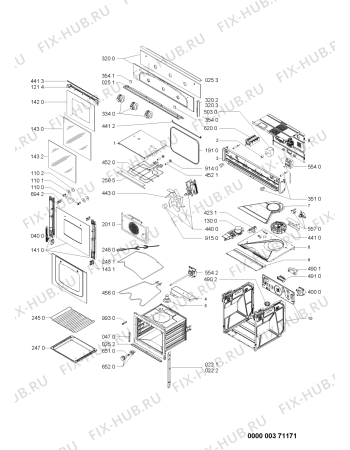 Схема №1 AKP 257/NA с изображением Обшивка для электропечи Whirlpool 480121103321