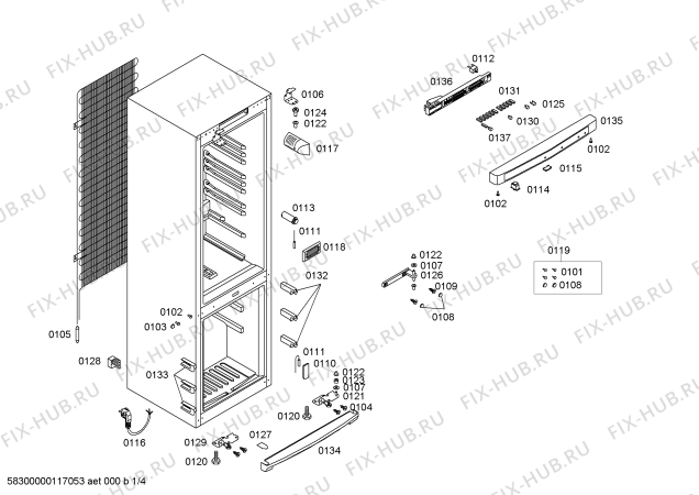 Схема №4 4KF4920A с изображением Панель управления для холодильной камеры Bosch 00475946